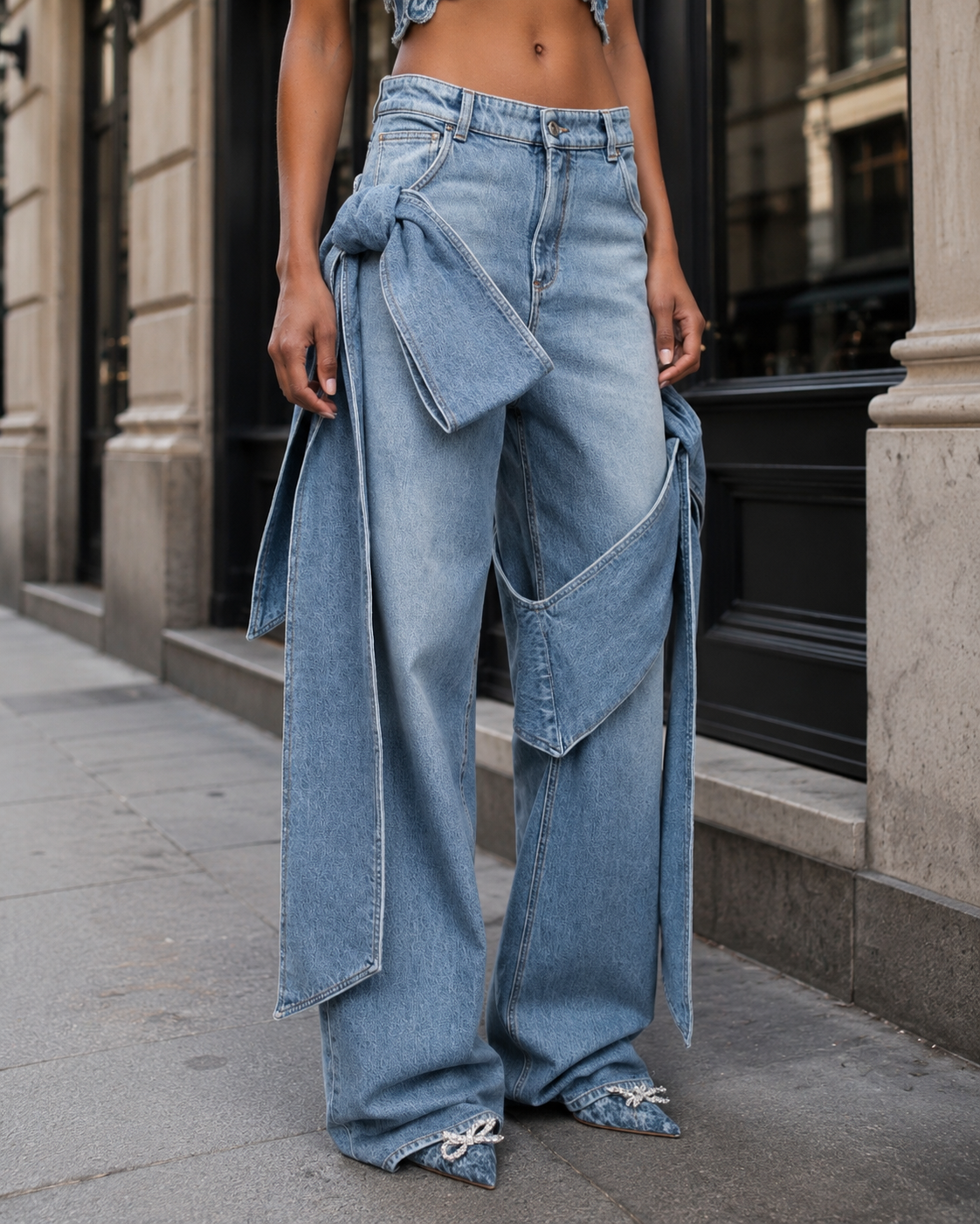 Camelia Bow Jeans