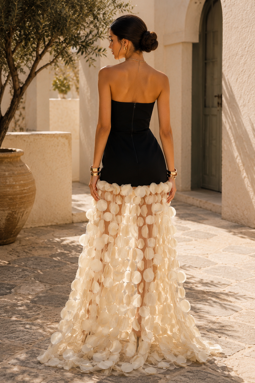 Luna Dot Mesh Dress