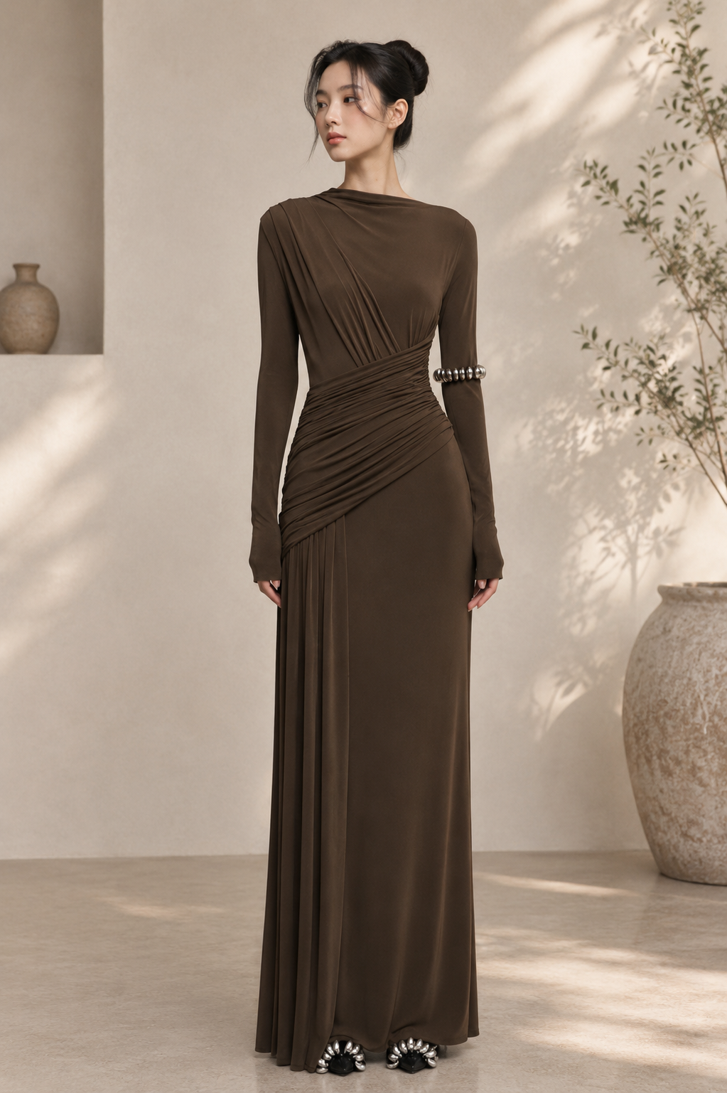 Elara Draped Maxi