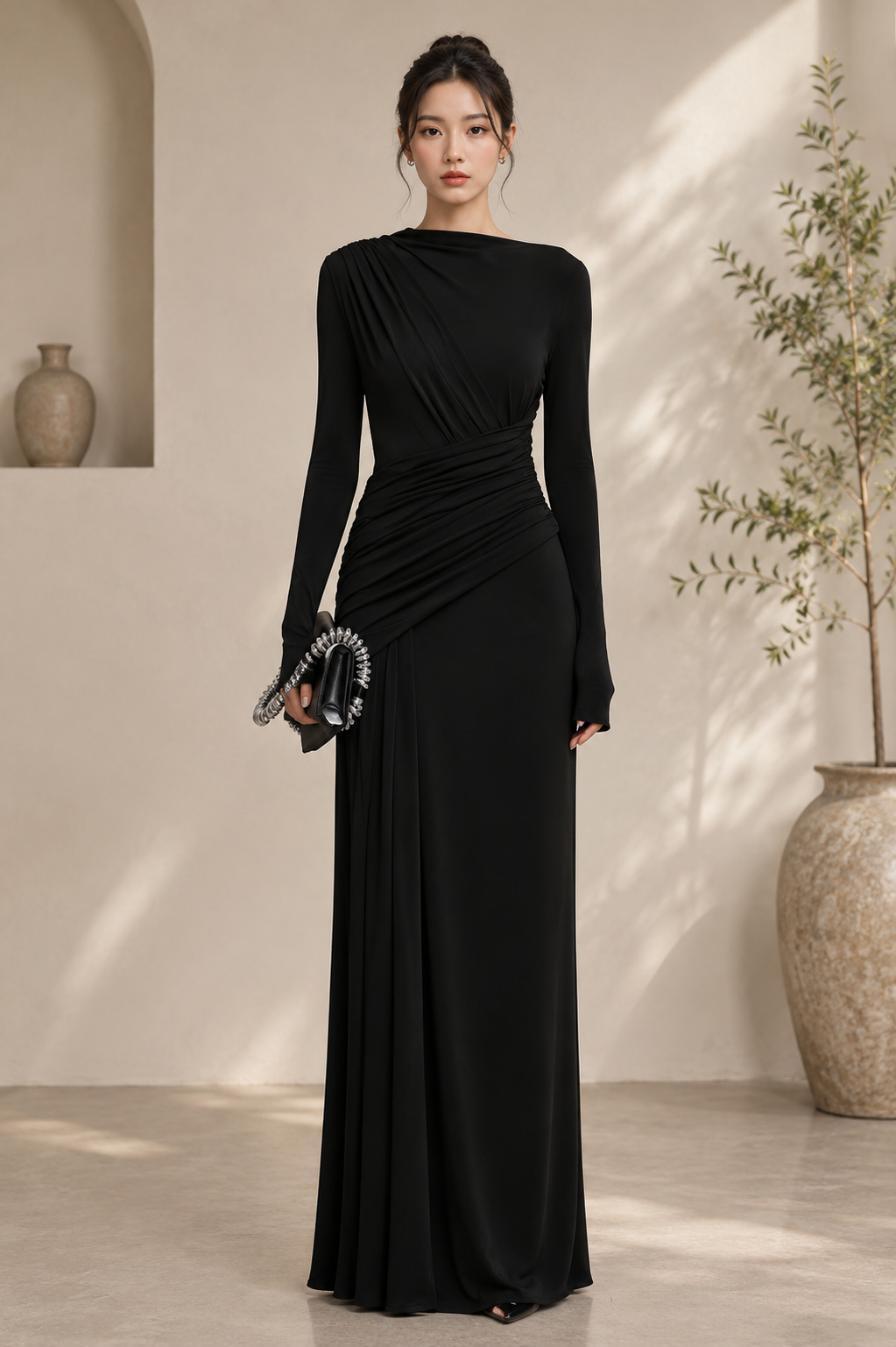 Elara Draped Maxi
