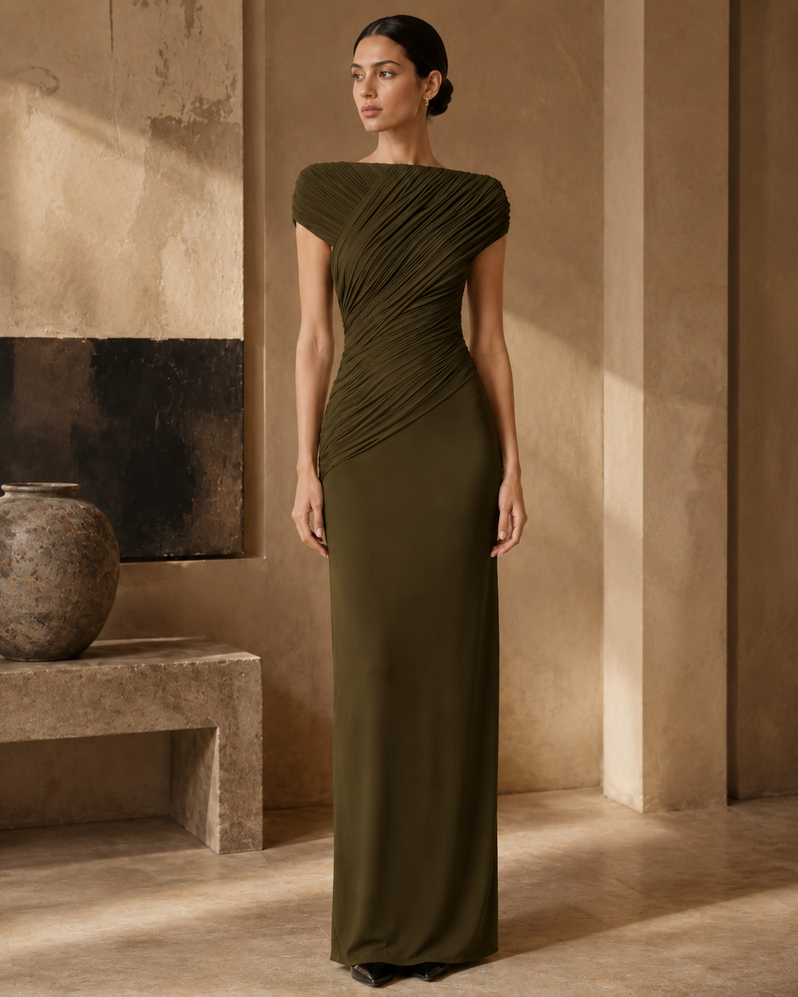 Anna Sculpt Maxi-jurk