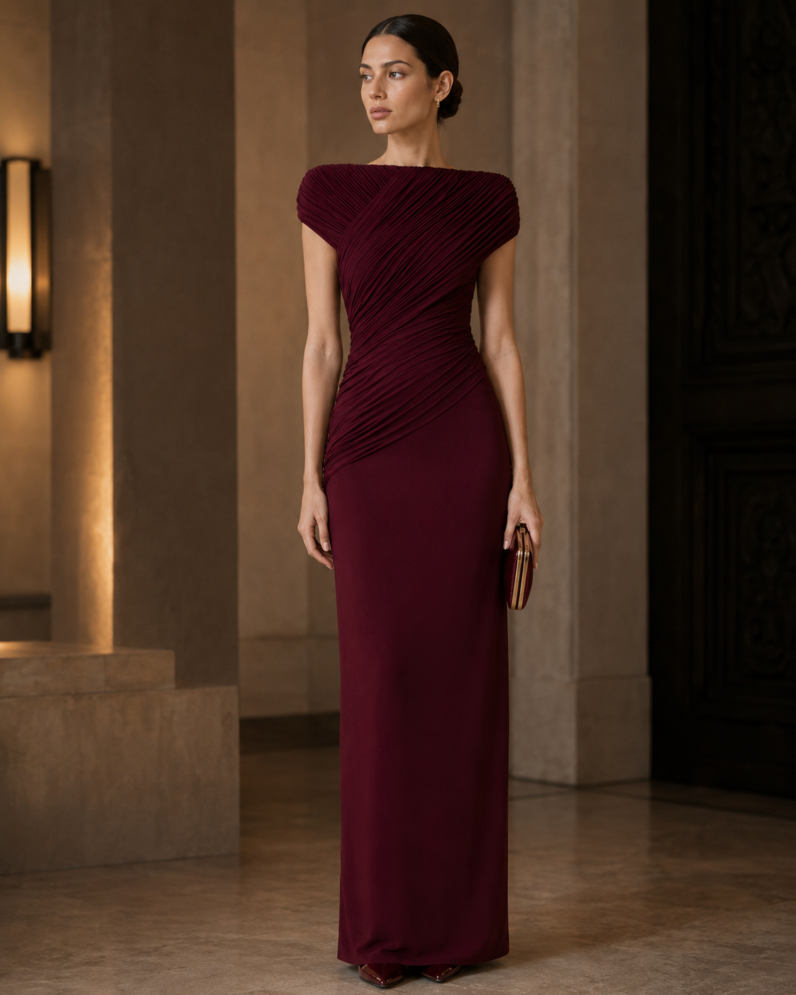 Anna Sculpt Maxi-jurk