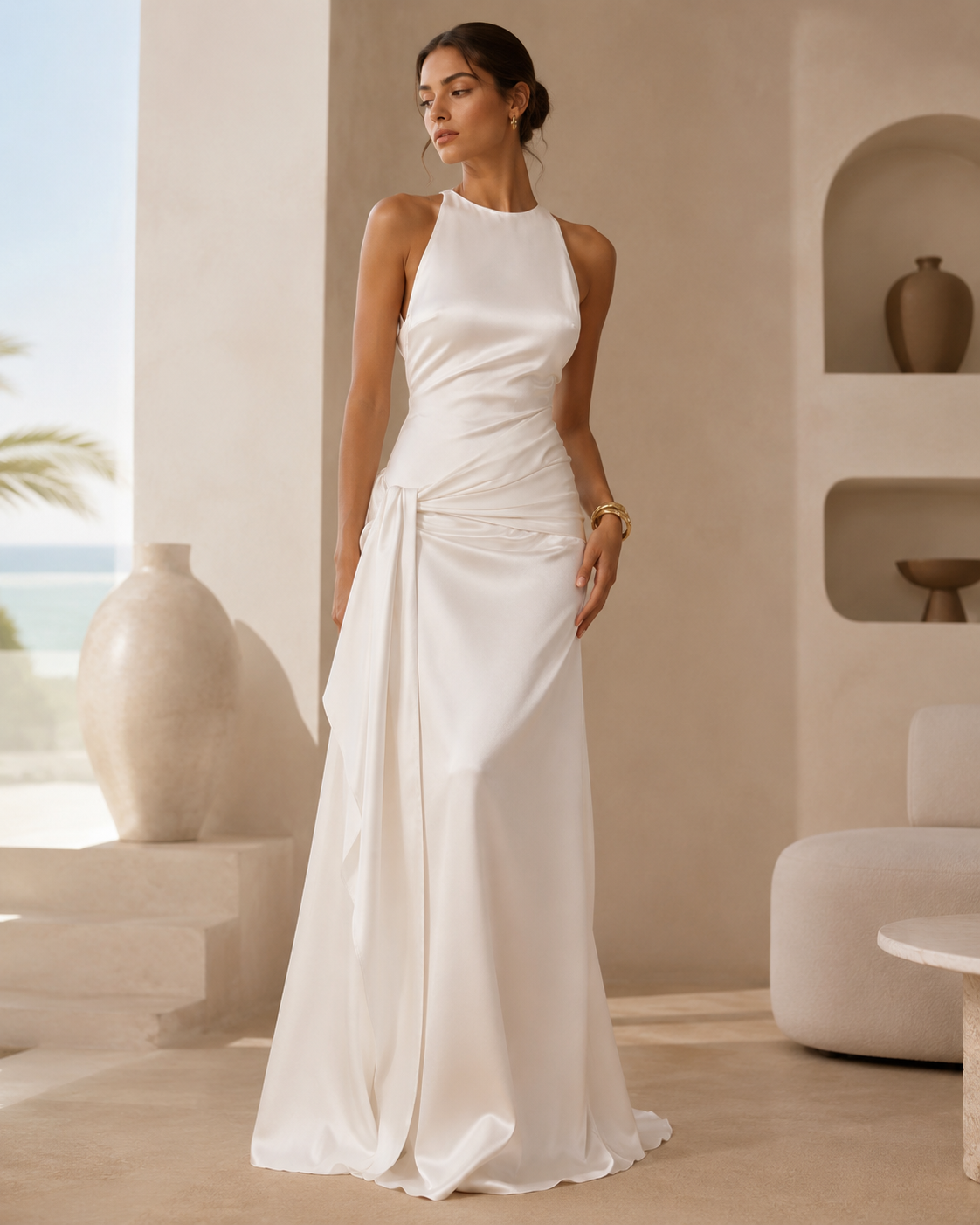 Erika Luxe Draped Dress