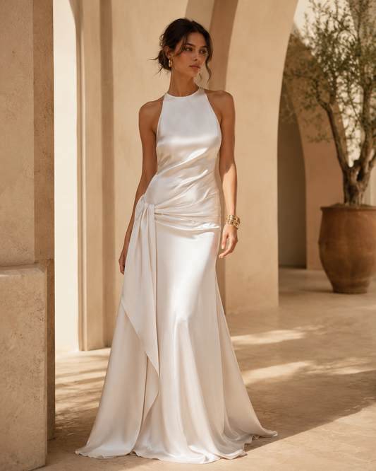 Erika Luxe Draped Dress